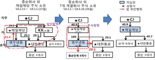 삼각합병 및 후속합병 과정 <공정거래위원회>